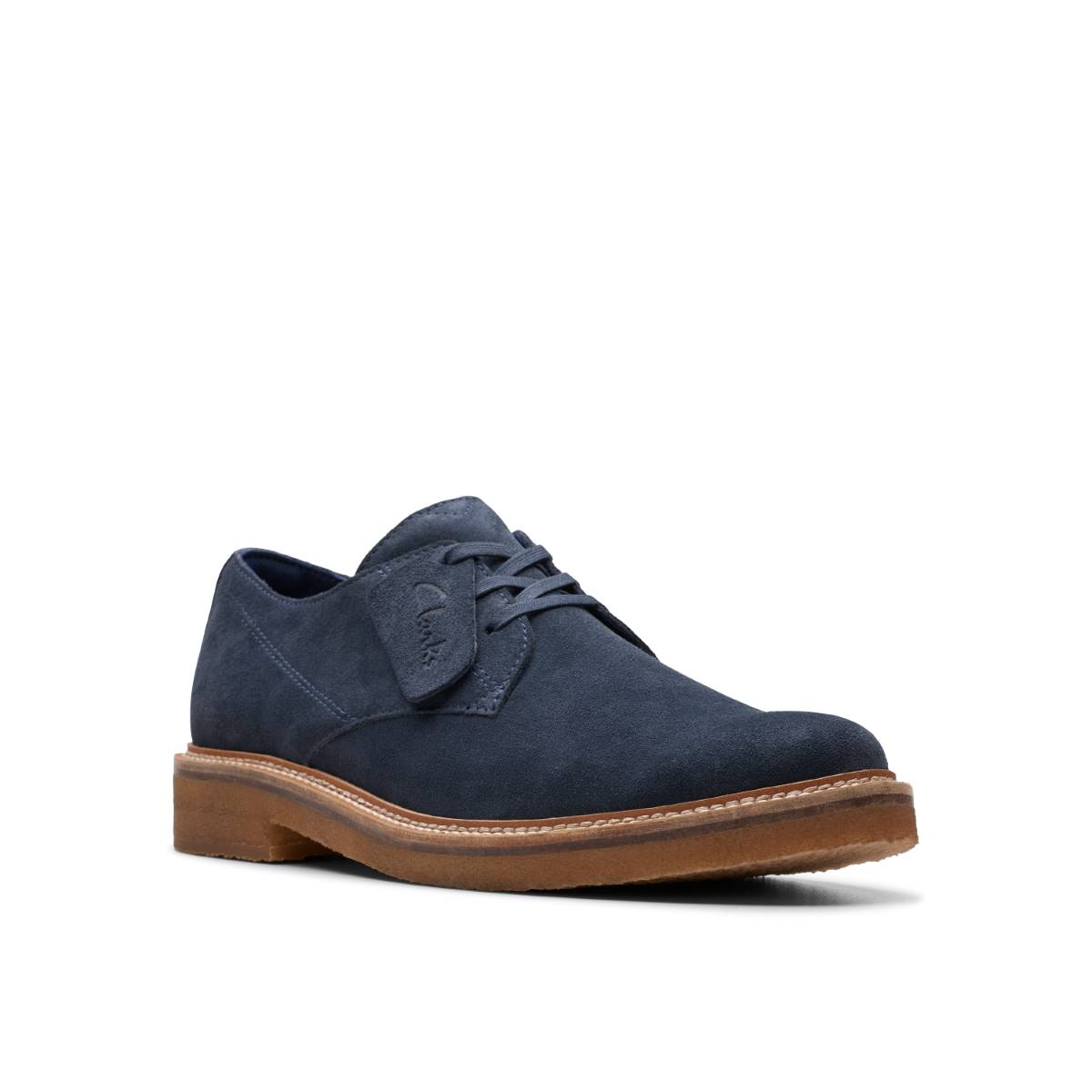Clarks Clarkdale Derby Navy Suede Mens comfort shoes 7610-97G in a Plain Leather in Size 11